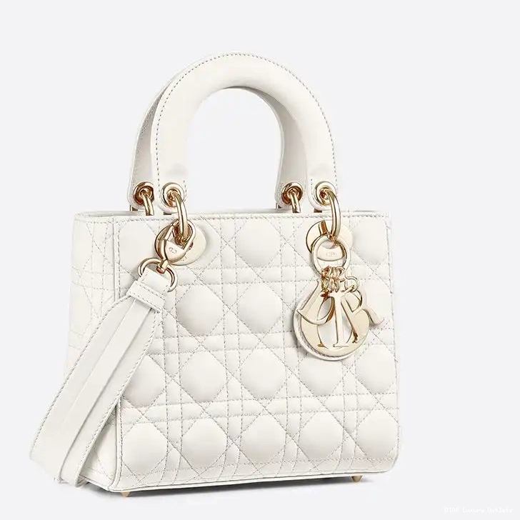 Cheap Lady My Cannage Bag Lambskin White ABCDior Dior 0630 Luxury